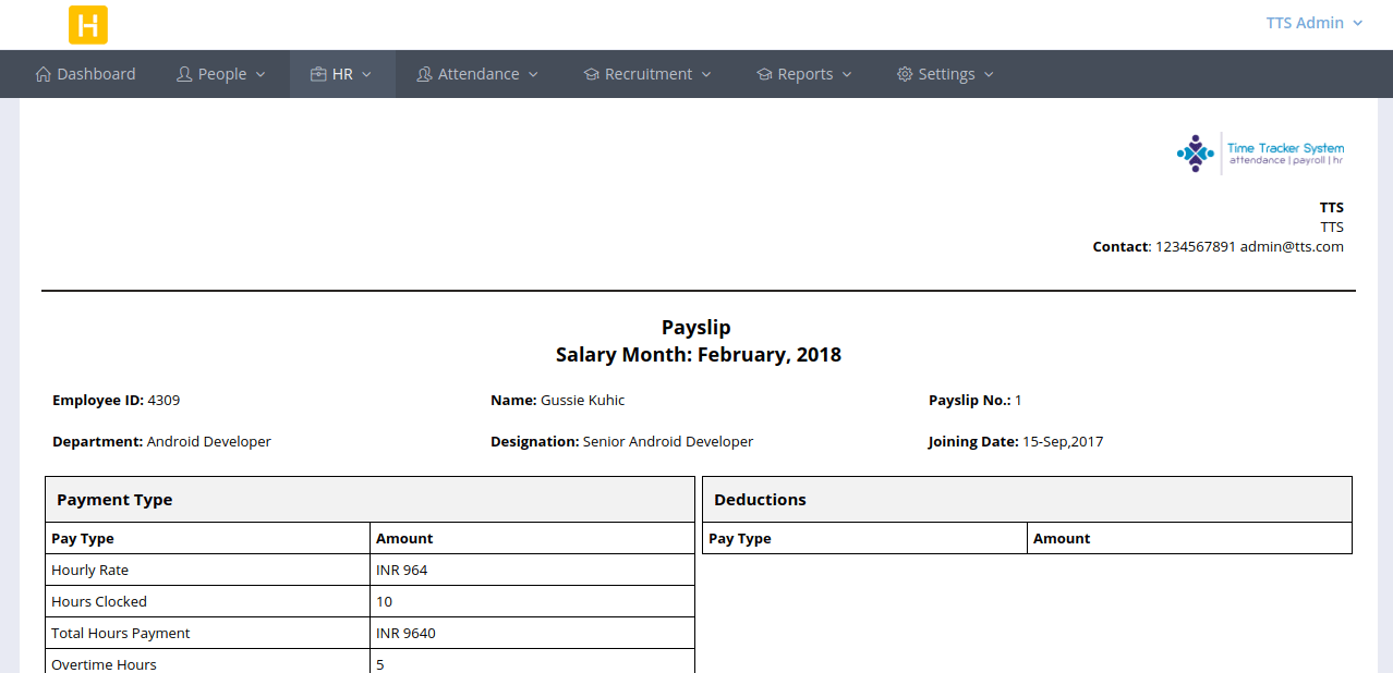 Pay Slip Generator